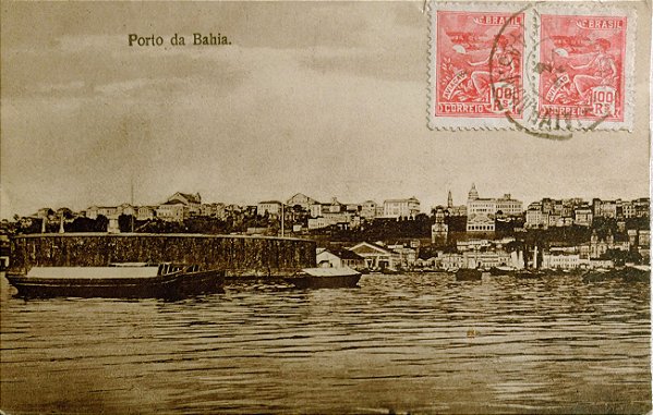 Bahia - Salvador - Cartão Postal Antigo Original, Porto, Circulado 1924