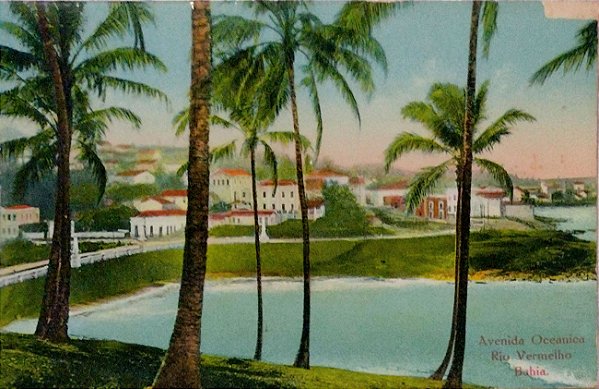 Bahia - Salvador - Cartão Postal Antigo Original, Av. Oceânica, Rio Vermelho, Não Circulado