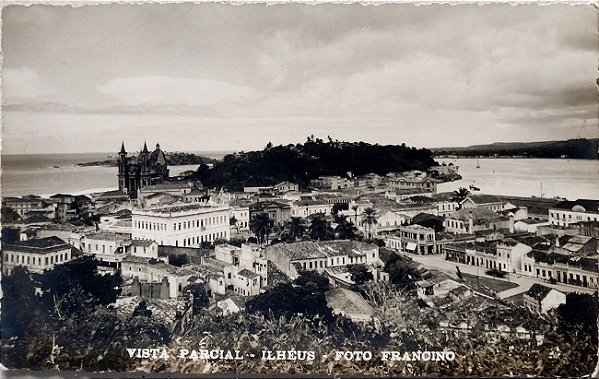 Bahia - Ilhéus - Vista Parcial - Cartão Postal Antigo Original, Não Circulado