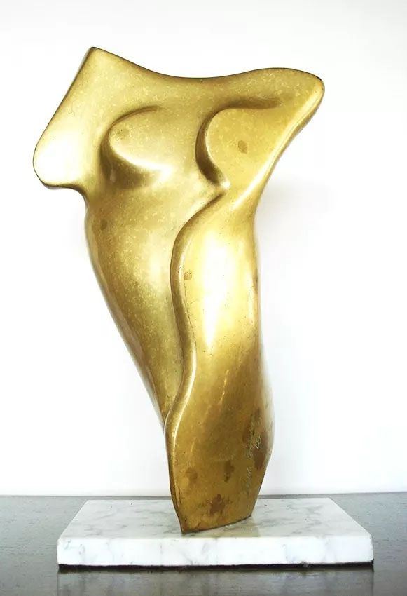 Leida Grineberg - Importante Escultura em Bronze, Assinada Datada 1991