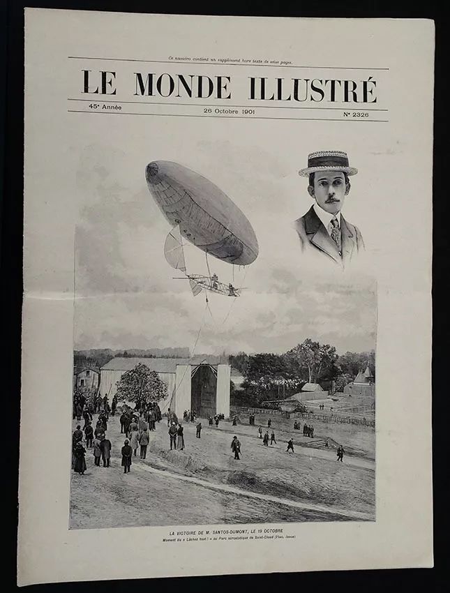 Santos Dumont - Jornal Le Monde Illustré - Original De 1901