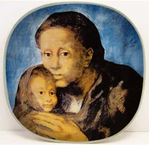 Pablo Picasso - Prato com a Obra Maternity - Maternidade