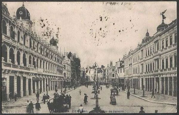 Rio De Janeiro - Photo Malta - Avenida Central - Cartão Postal Antigo Original, Tipográfico