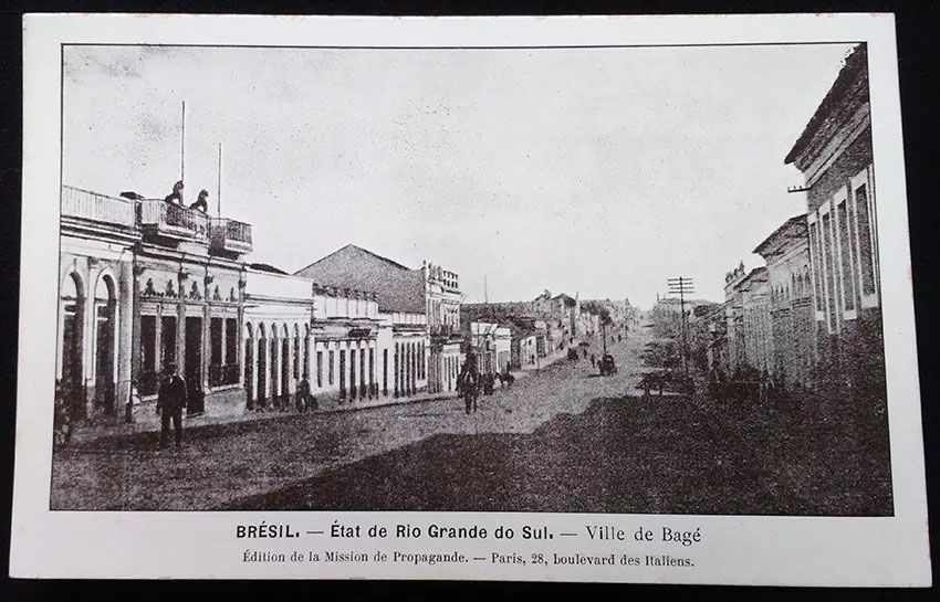 Rio Grande Do Sul, Bagé - Cartão Postal Antigo Original, Tipográfico