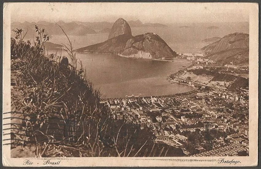 Rio De Janeiro - Botafogo - Cartão Postal Antigo Original, Tipográfico