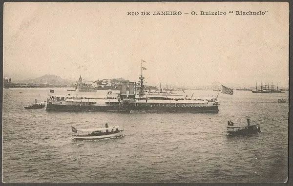 Rio De Janeiro - O Ruizeiro Riachuelo - Encouraçado - Cartão Postal Antigo