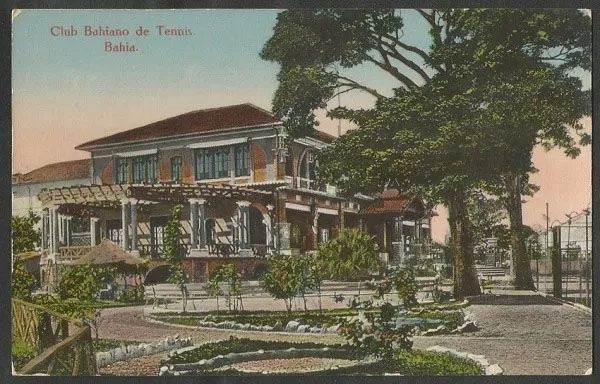 Bahia - Salvador, Pavilhão Social do Club Bahiano De Tenis - Cartão Postal Antigo