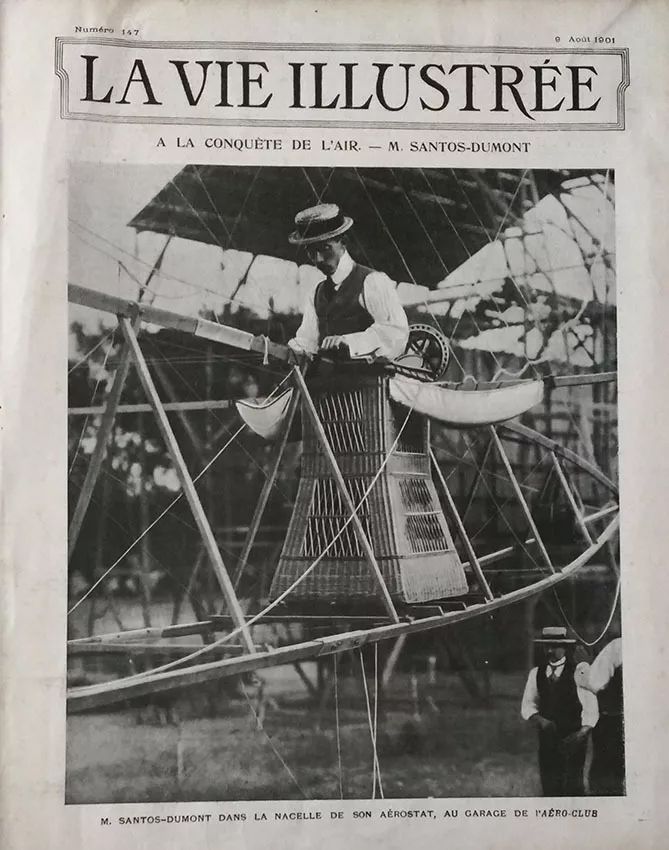 Santos Dumont - Jornal Frances La Vie Illustré Original 1901