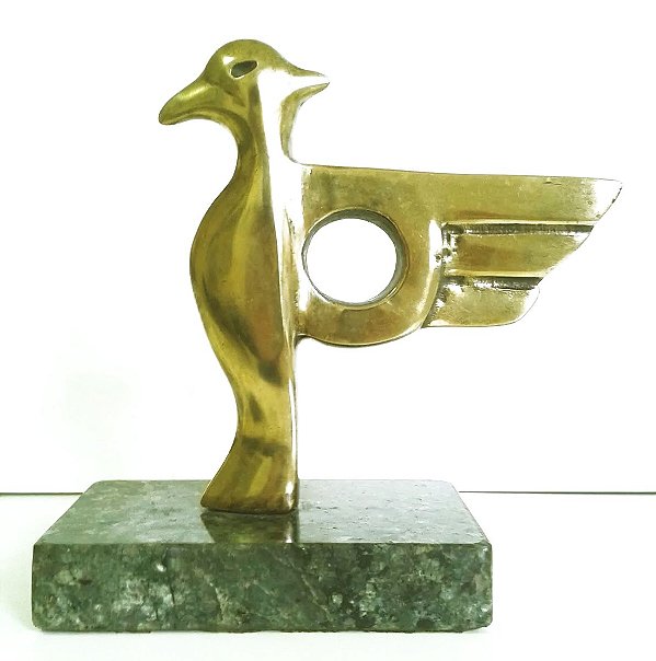 Escultura Art Deco Figura de Phoenix - Fenix em Bronze, Assinada