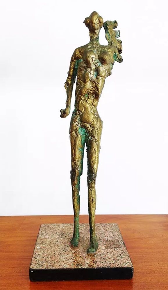 Tonny - Escultura em Bronze, Titulada Guerreira, Obra Assinada