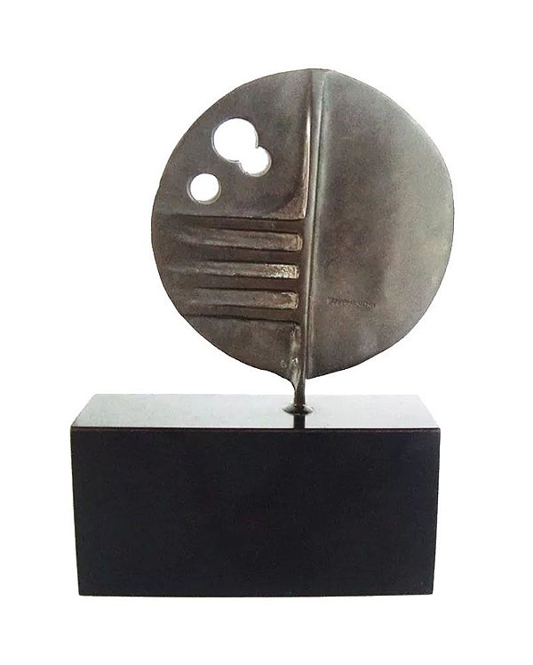 Elvio Becheroni - Escultura em Bronze, Assinada