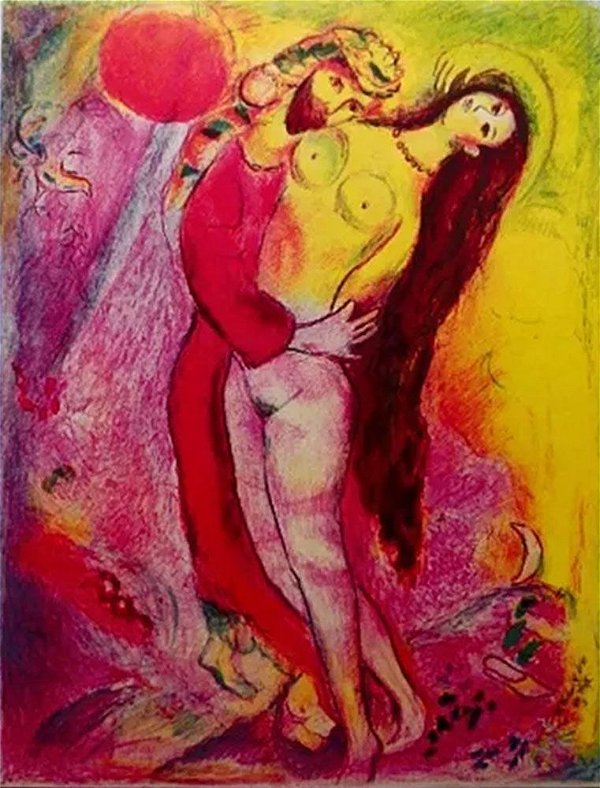 Marc Chagall - Quadro, Arte em  Estampa de Litografia Edição Autorizada