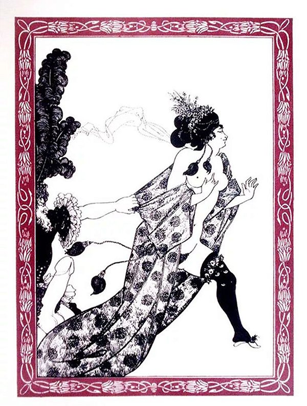 Aubrey Beardsley -  Arte em Gravura, 44 Litogravuras Originais, Tema Erótico