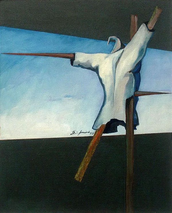 Décio Soncini - Quadro, Arte em Pintura, Óleo S/ Tela, Original,  Assinada, O Guardião, 1977