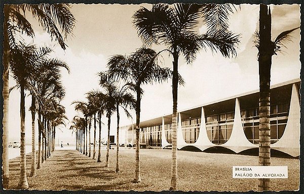 Brasília - Palácio da Alvorada - Cartão Postal Fotográfico Antigo Original