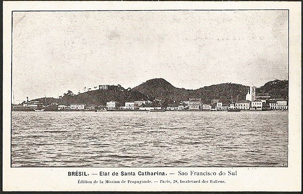 Santa Catarina - São Francisco do Sul - Cartão Postal Tipográfico Antigo Original