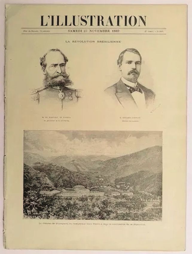 Dom Pedro - Jornal Francês `l´illustration´ de 1889 Reportagem da Deposição do Imperador