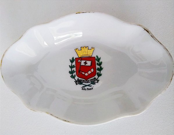 Servilhete Oval Antiga com Brasão da Cidade de São Paulo