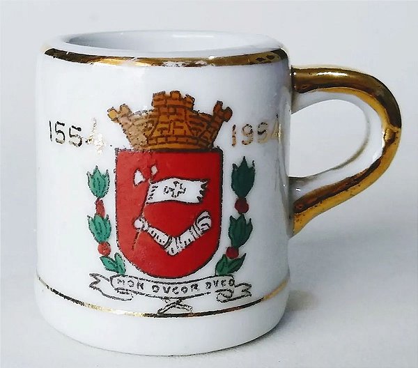 IV Centenário De São Paulo - Caneca de Porcelana com Brasão