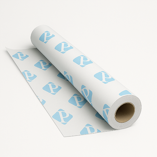 Bobina papel de seda com sua logomarca