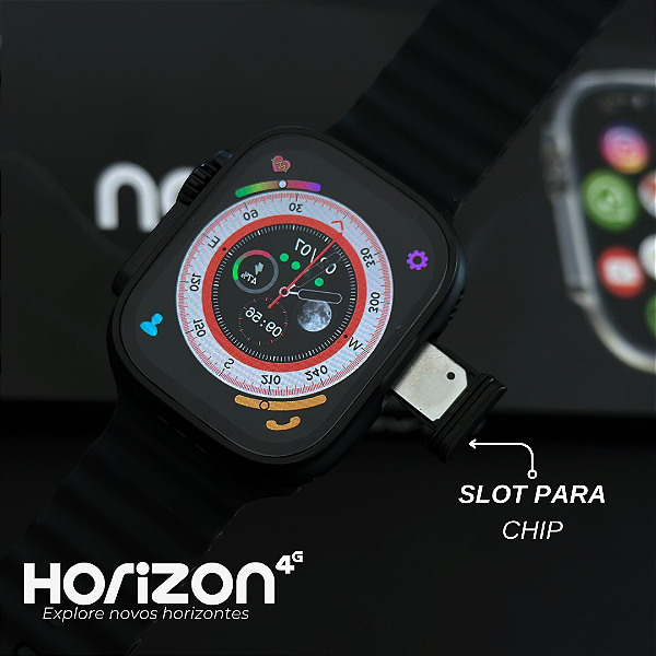 Smartwatch Horizon 4G - 2GB RAM 16GB Armazenamento