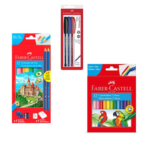 Kit Material Escolar Faber Castell
