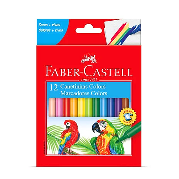 Canetinha Faber-Castell 12 Cores