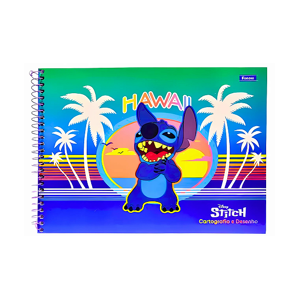 Caderno Lillo Stitch Desenho 80 folhas