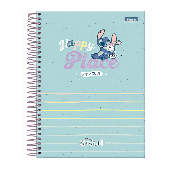 Caderno Stitch 80 folhas Foroni