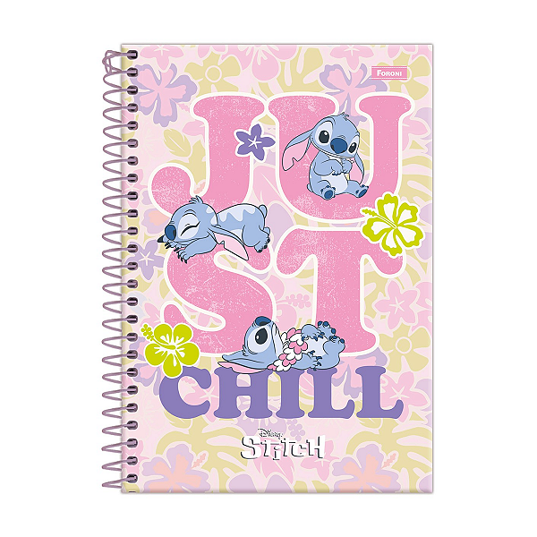 Caderno Lilo Stitch 10 Matérias 160 Folhas