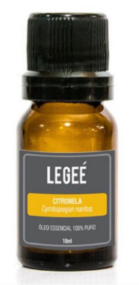 LEGEÉ - Óleo essencial de Citronela (Cymbopogon nardus) ORGÂNICO - 10ml