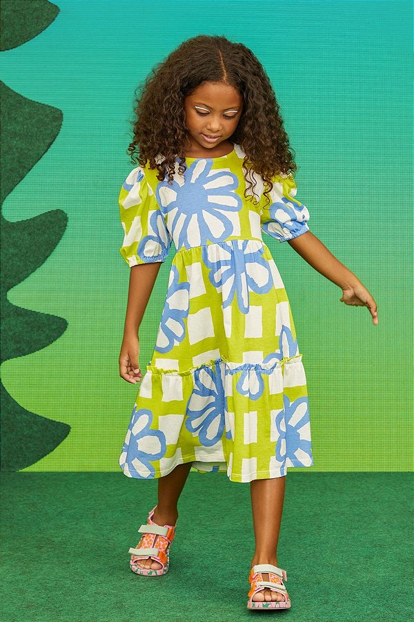 Vestido infantil midi sales