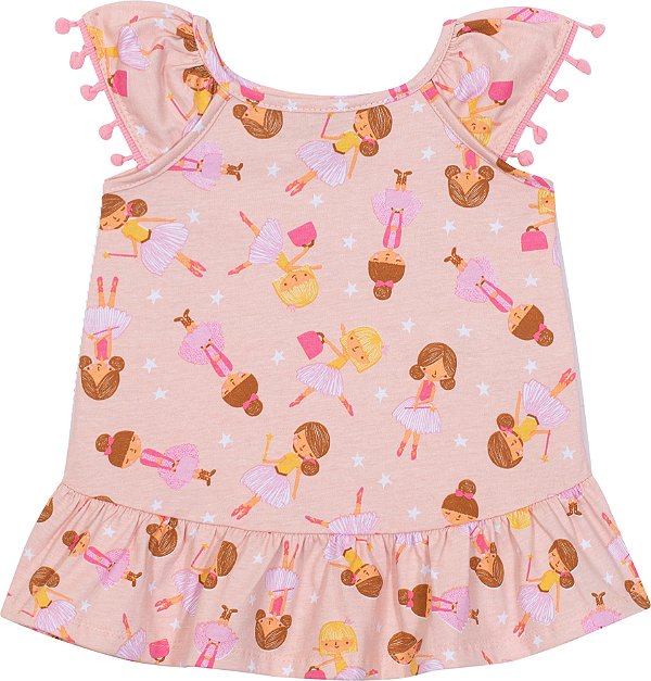 Vestido Infantil Estrelas bailarina Jaca Lele