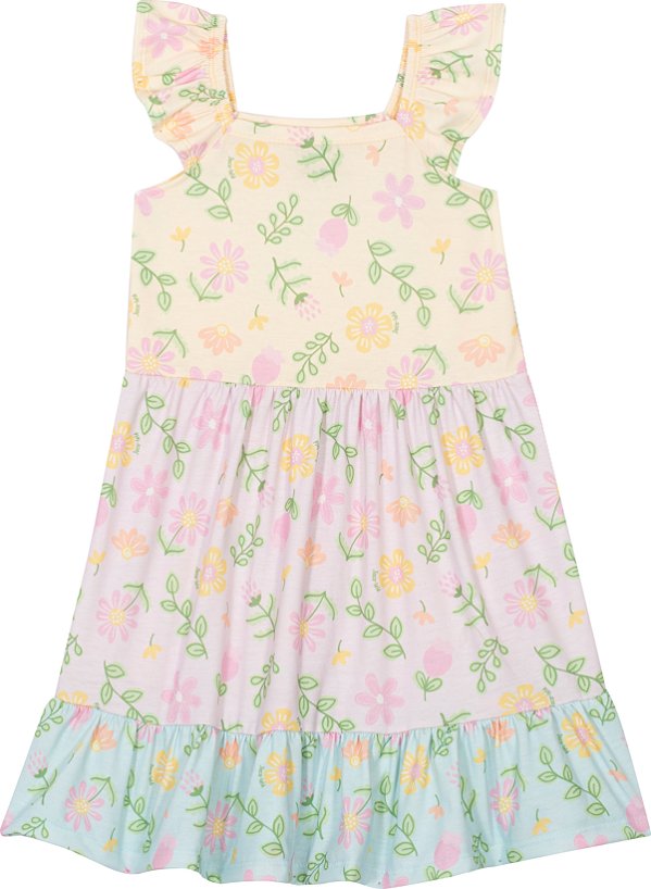Vestido Infantil Marias Floral Jaca Lele