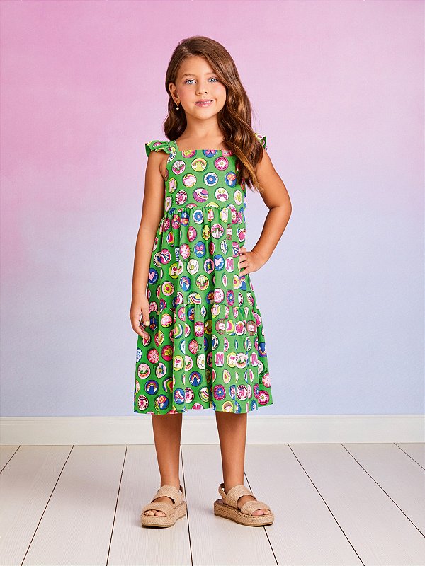 Vestido Infantil Marias Bottons Momi