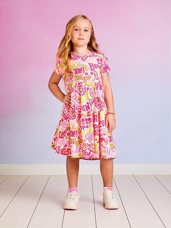 Vestido Infantil Marias Escritas Momi