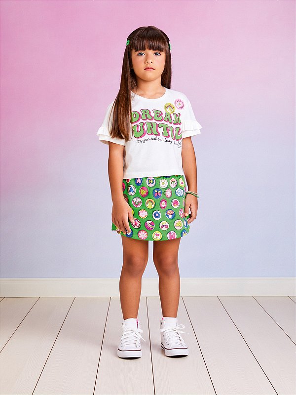Conjunto Infantil Short Bottons Momi