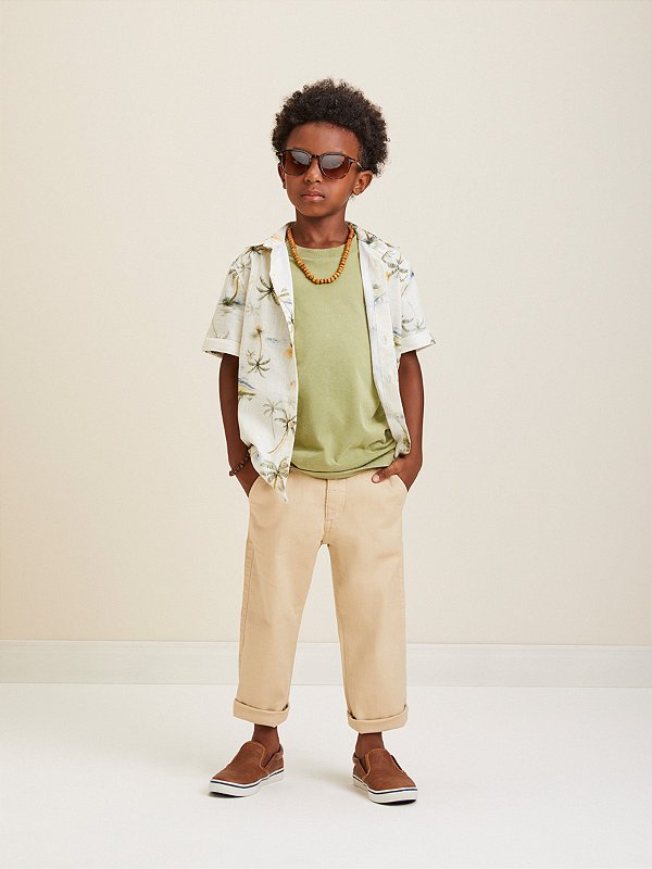 Camisa Infantil Beach Vibes Youcci