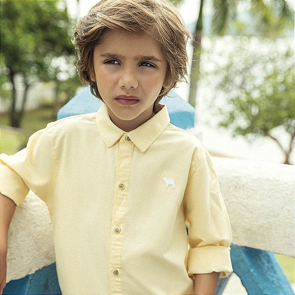 Camisa Infantil Amarela Charpey