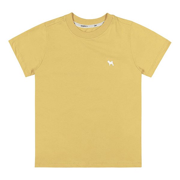 Camiseta Infantil Basica Amarela Charpey