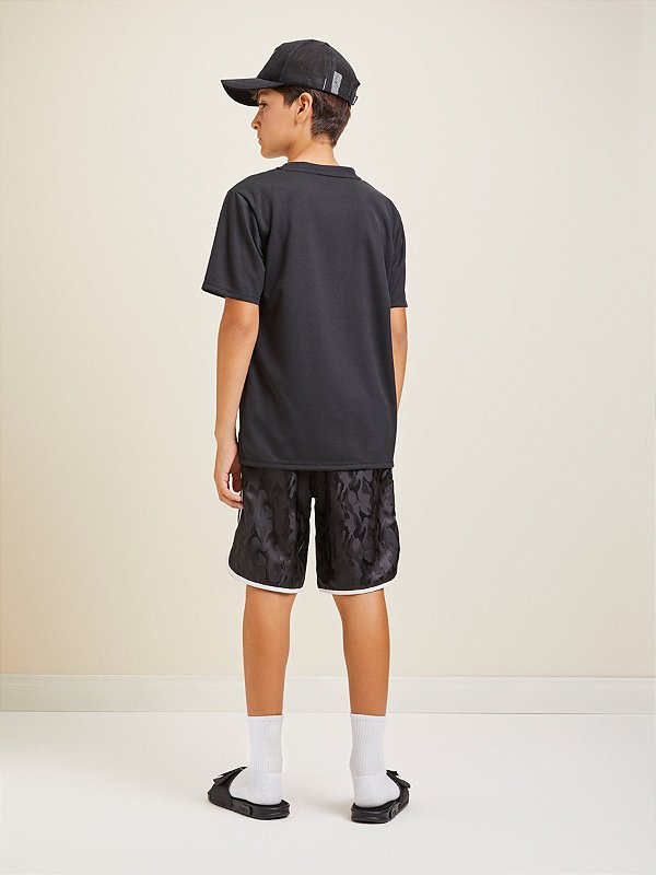 Camiseta Esporte Infantil Preto Youcci