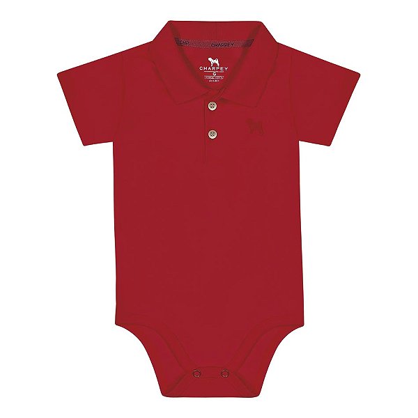 Body Bebe Polo Vermelho Charpey