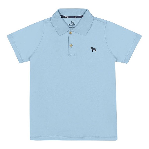 Polo Infantil Suedine Azul Charpey