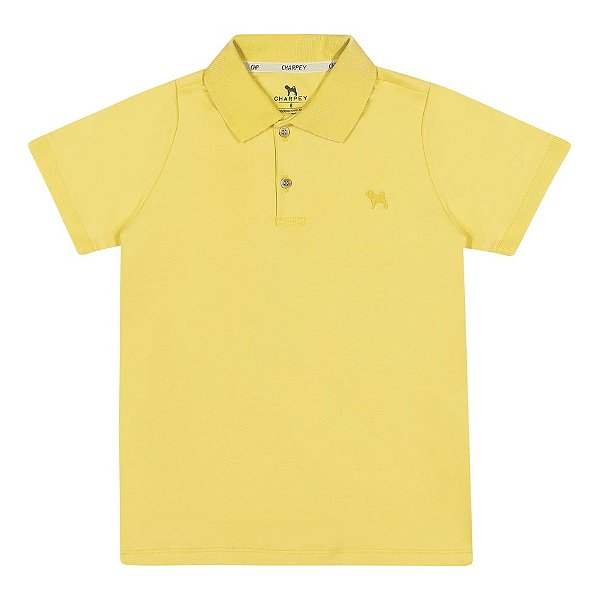 Polo Infantil Suedine Amarela Charpey