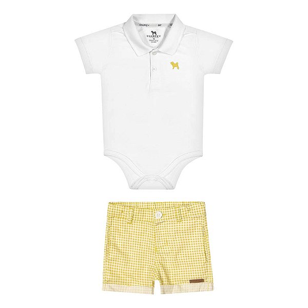 Conjunto Bebe Berm Xadrez Charpey