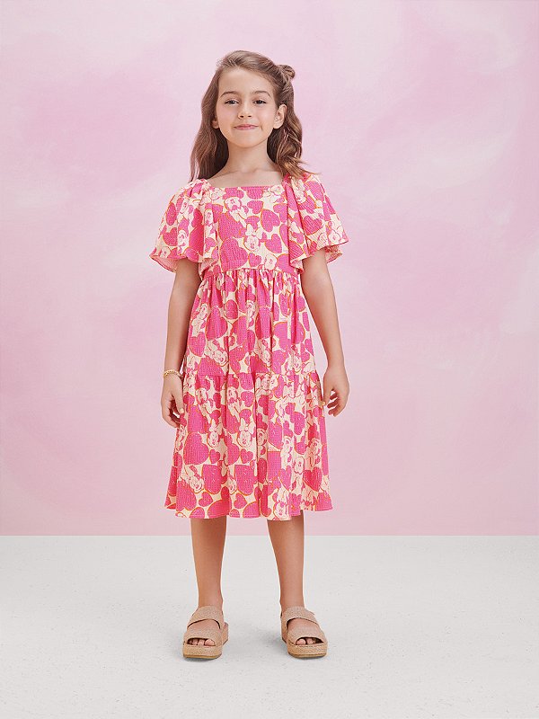 Vestido Infantil Licenciado Minnie Anime
