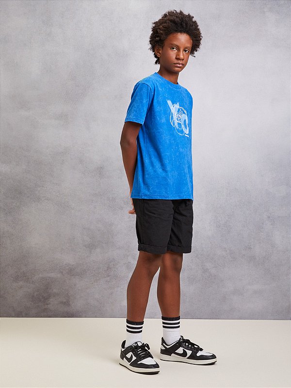 T-shirt Infantil Azul Bic Youcci