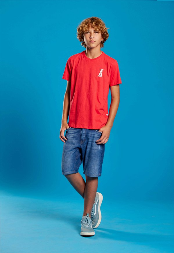 Camiseta Infantil Vermelha Inca Banana