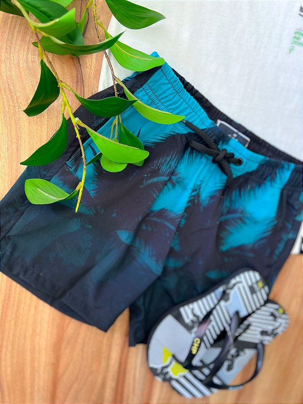 Shorts Infantil Agua Sunset Banana