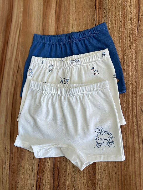 Kit Cueca Cachorrinhos Nini Bambini